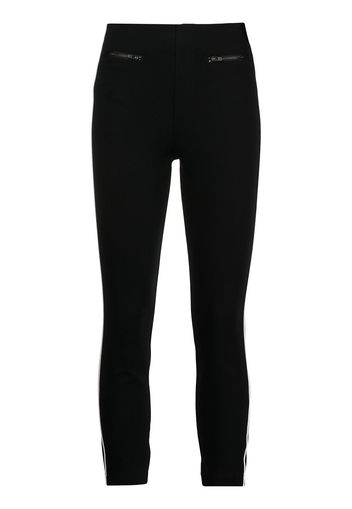 Spanx The Perfect cropped pipe-trim trousers - Schwarz