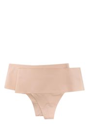 Spanx Oncore High-waisted Mid-thigh Shorts - Nude