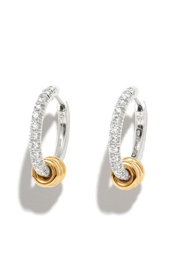 Spinelli Kilcollin 18kt white and yellow gold hoop earrings - Silber