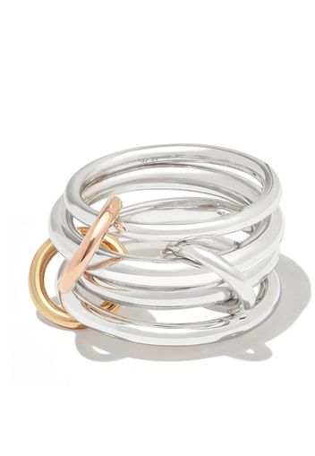 Spinelli Kilcollin 18kt gold and silver Sagittarius stacking ring - Silber