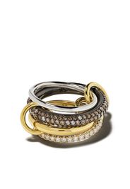 Spinelli Kilcollin 18kt 'Vega CCW' Gold- und Sterlingsilberring mit Diamanten - SILVER AND YELLOW GOLD