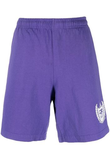 Sporty & Rich logo-print shorts - Violett