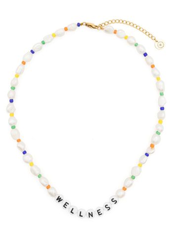 Sporty & Rich Wellness pearl-bead necklace - Weiß