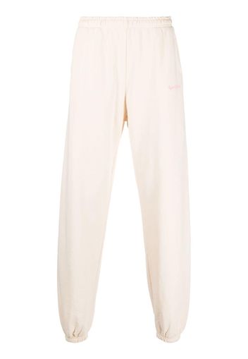 Sporty & Rich logo-print cotton joggers - Nude