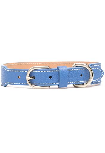 Sporty & Rich leather pet collar - Blau