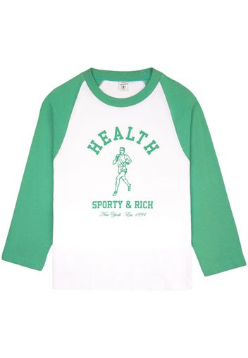 Sporty & Rich NY Running Club long-sleeve T-shirt - Weiß