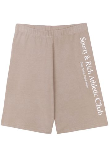 Sporty & Rich Athletic Club cotton biker shorts - Nude