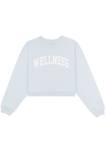 Sporty & Rich Wellness Ivy cropped sweatshirt - Blau