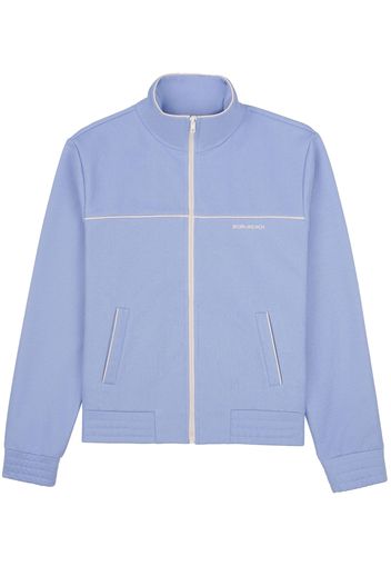 Sporty & Rich logo-print zip-fastening jacket - Blau