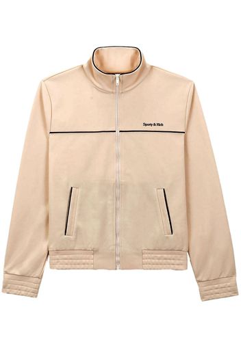 Sporty & Rich logo-print performance jacket - Nude