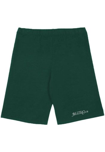 Sporty & Rich Rizzoli Biker embroidered shorts - Grün