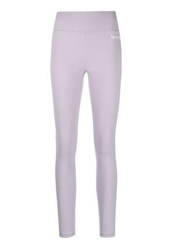 Sporty & Rich logo-print high-waisted leggings - Violett