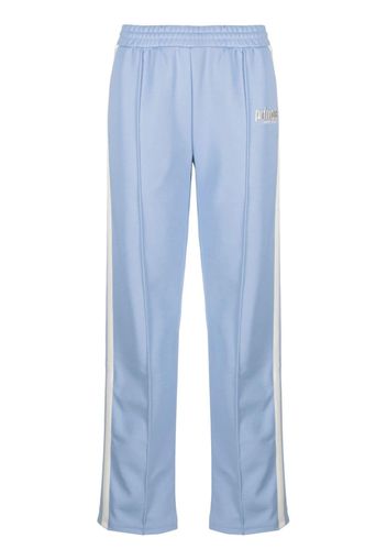 Sporty & Rich logo-embroidered track pants - Blau