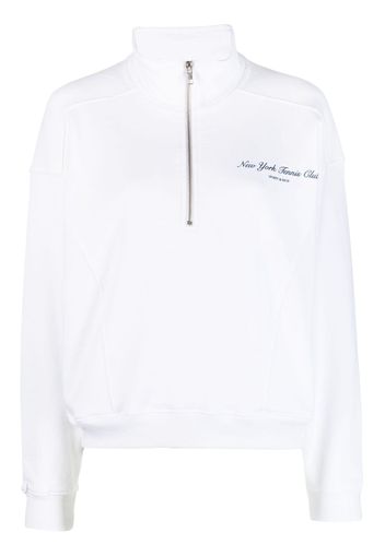 Sporty & Rich logo-print cotton sweatshirt - Weiß