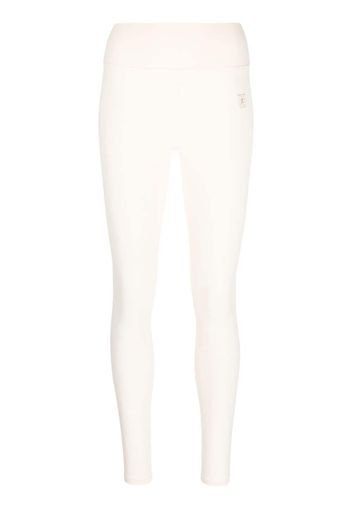 Sporty & Rich logo-print performance leggings - Nude