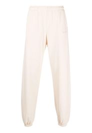 Sporty & Rich logo-print cotton joggers - Nude