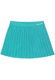 Sporty & Rich logo-print pleated tennis skirt - Blau