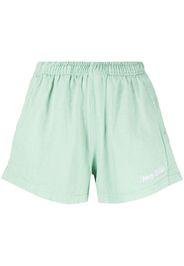 Sporty & Rich Shorts mit Logo-Stickerei - Grün