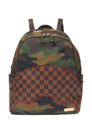 sprayground kid Shark Shape Check backpack - Braun