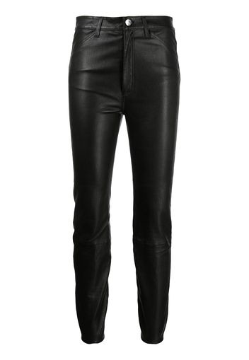 Sprwmn Skinny-Hose aus Leder - Schwarz