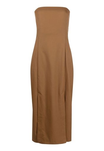 St. Agni strapless midi dress - Braun