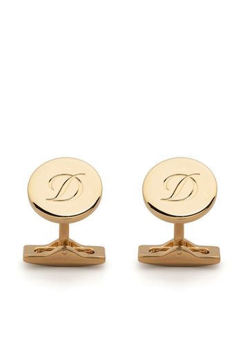 S.T. Dupont logo-engraved cufflinks - Gold