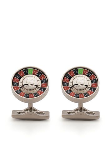 S.T. Dupont roulette round shaped cufflinks - Silber