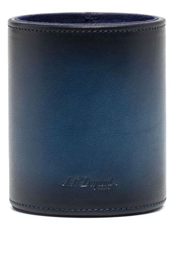 S.T. Dupont Atelier leather pen pot - Blau