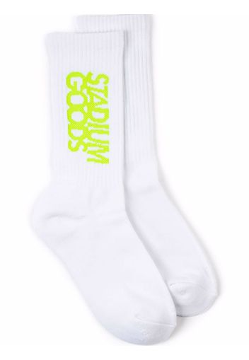 Stadium Goods crew-length "Glow In The Dark" socks - Weiß