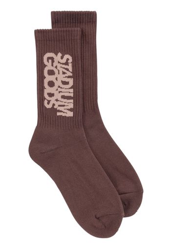 STADIUM GOODS® logo-print crew socks - Braun