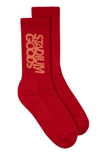 STADIUM GOODS® logo-print crew socks - Rot