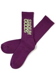 Stadium Goods Socken mit Logo-Stickerei - Violett
