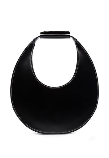 STAUD Moon leather tote bag - Schwarz