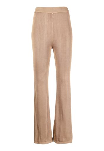 STAUD stretch flared trousers - Braun