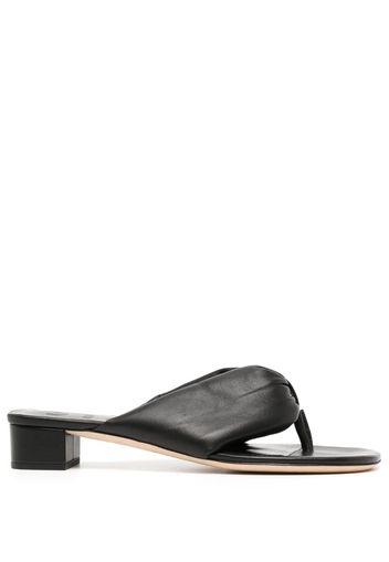 STAUD Dahlia 25mm leather sandals - Schwarz