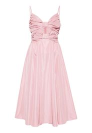 STAUD Dayanara bow-embellished midi dress - Rosa