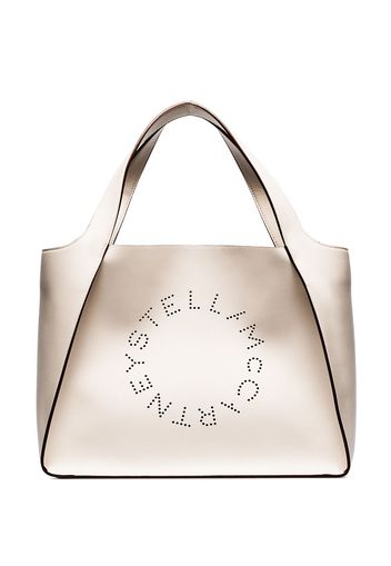 Stella McCartney Shopper mit Stella-Logo - Weiß