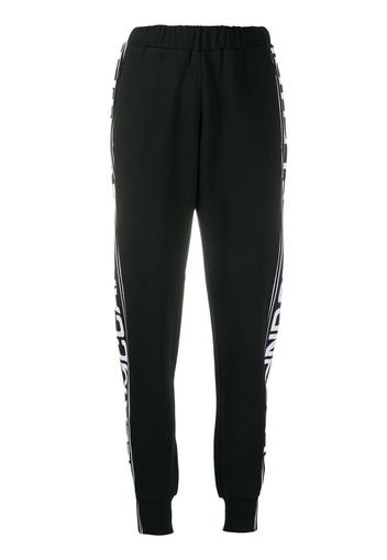 Stella McCartney Jogginghose mit Logo-Streifen - Schwarz