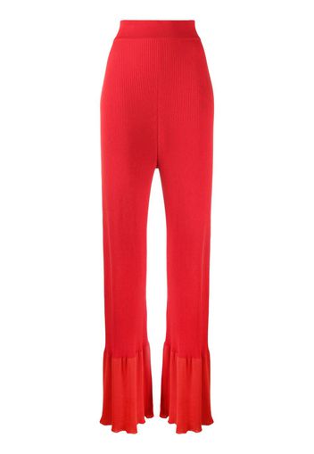 Stella McCartney Gestrickte Hose - Rot