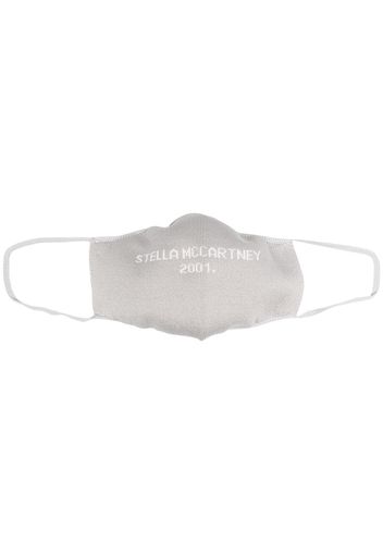 Stella McCartney Maske mit Logo - Grau