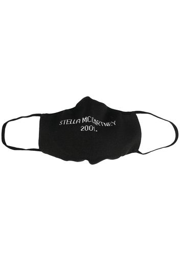 Stella McCartney Maske mit Logo - Schwarz