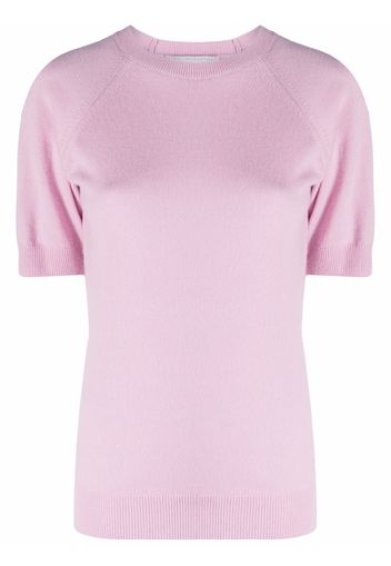 Stella McCartney Fein gestricktes T-Shirt - Rosa