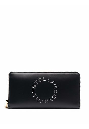 Stella McCartney Portemonnaie mit Stella-Logo - Schwarz