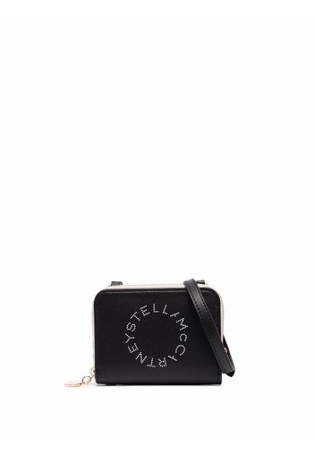 Stella McCartney lanyard strap wallet - Schwarz