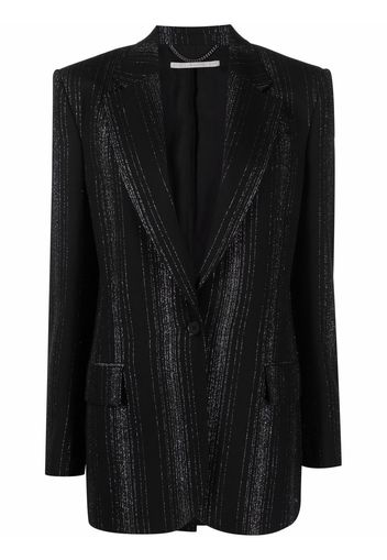 Stella McCartney Blazer mit fallendem Revers - Schwarz