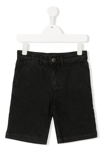 Stella McCartney Kids straight-leg denim shorts - Schwarz