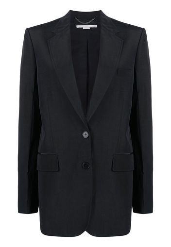 Stella McCartney notched lapels single-breasted blazer - Schwarz