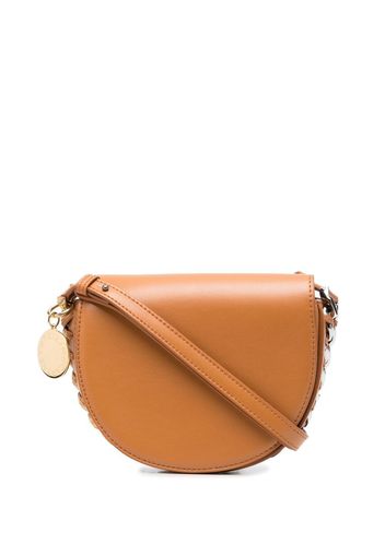 Stella McCartney small Frayme flap shoulder bag - Braun