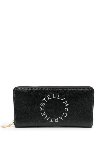 Stella McCartney Stella Logo continental wallet - Schwarz