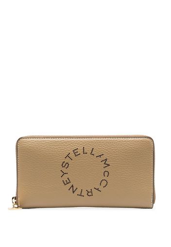 Stella McCartney Portemonnaie mit Logo-Print - Nude